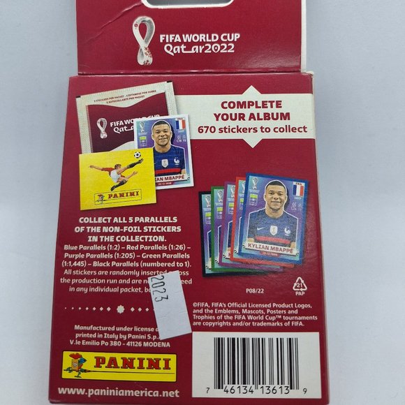 Panini FIFA World Cup QATAR 2022 Sticker Box of 5 Packets Factory Sealed - Picture 4 of 5